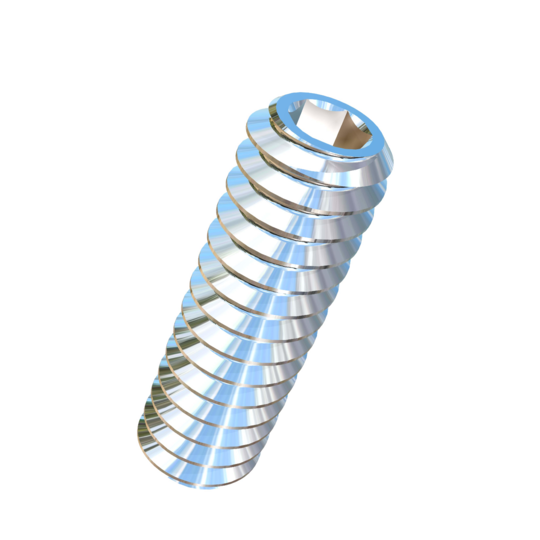 Titanium #10-24 X 5/8 inch UNC Allied Titanium Set Screw, Socket Drive with Flat Point