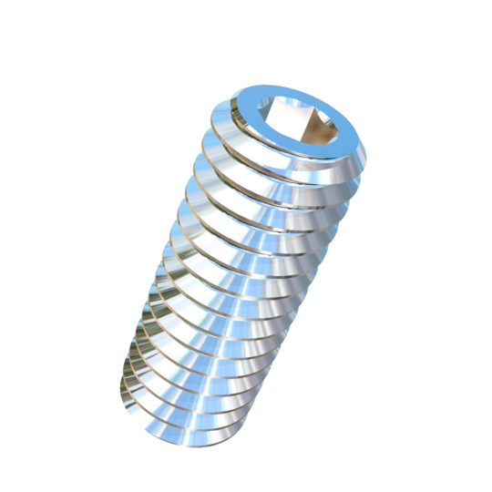 Titanium #6-40 X 3/8 inch UNF Allied Titanium Set Screw, Socket Drive with Flat Point