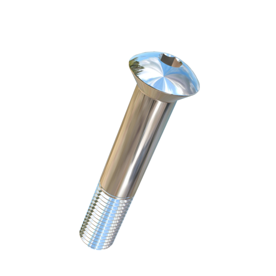 Titanium 1-8 X 5-1/2 UNC Oval Head, Socket Drive,  Allied Titanium Cap Screw