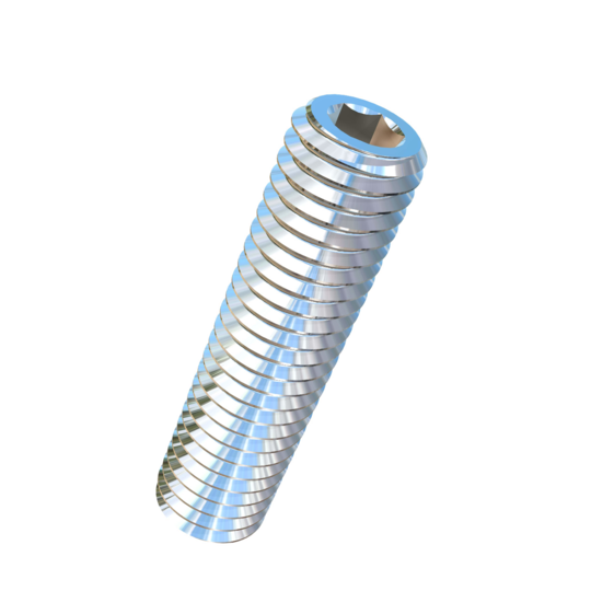 Titanium 1/2-13 X 2 inch UNC Allied Titanium Set Screw, Socket Drive with Cup Point