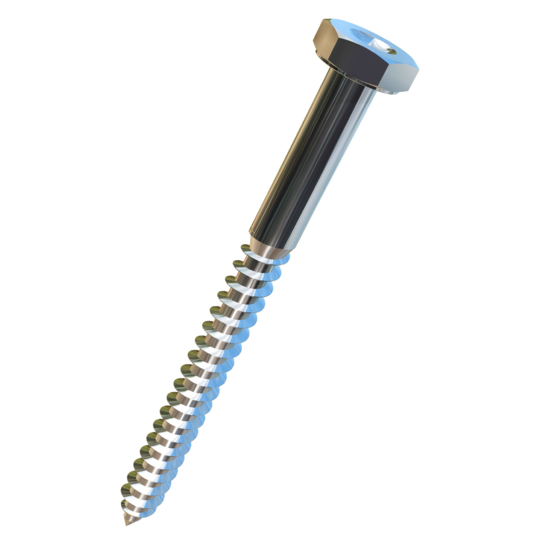 Titanium 1/4 X 3 Dimpled Hex Head Allied Titanium Lag Screw