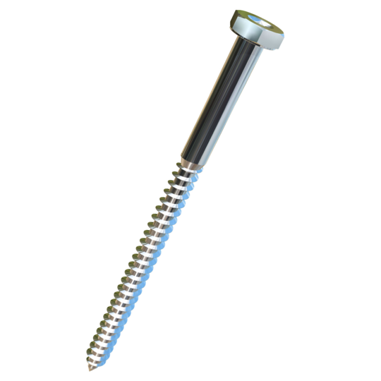 Titanium 1/4 X 4 Dimpled Hex Head Allied Titanium Lag Screw