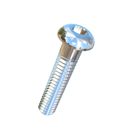 Titanium 1/4-20 X 1-1/4 UNC Button Head Socket Drive Allied Titanium Cap Screw