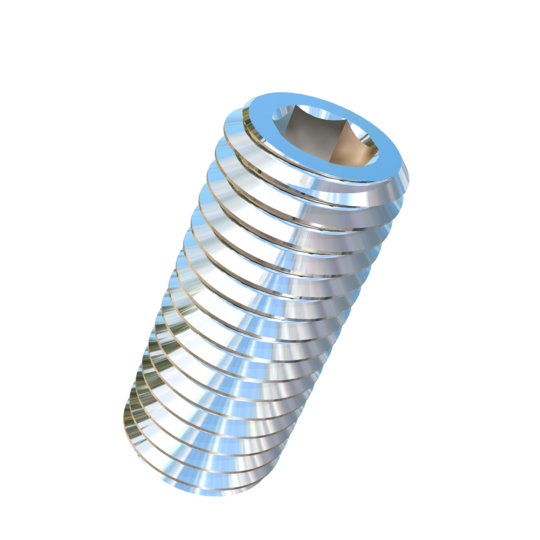 Titanium 5/8-11 X 1-1/2 inch UNC Allied Titanium Set Screw, Socket Drive with Cup Point