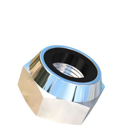 Titanium M10-1 Pitch Allied Titanium Hex Lock Nut, Low Profile