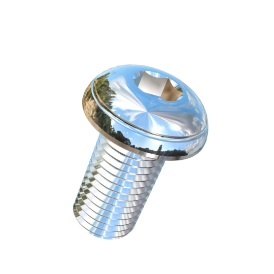 Titanium M10-1.25 Pitch X 20mm Button Head Socket Drive Allied Titanium Machine Screw