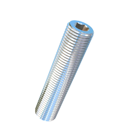 Titanium M12-1.25 Pitch X 55mm Allied Titanium Set Screw, Socket Drive with Cup Point