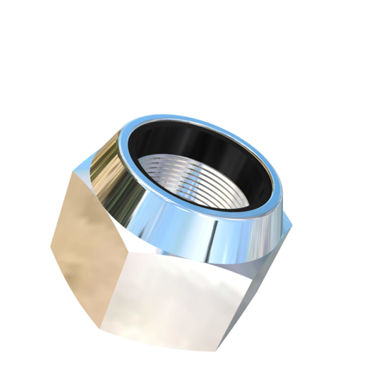 Titanium M22-1 Pitch Allied Titanium Hex Nylock Nut