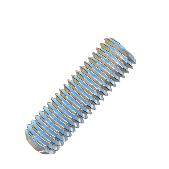 Titanium M5-0.75 Pitch X 16mm Allied Titanium Set Screw, Socket Drive with Flat Point